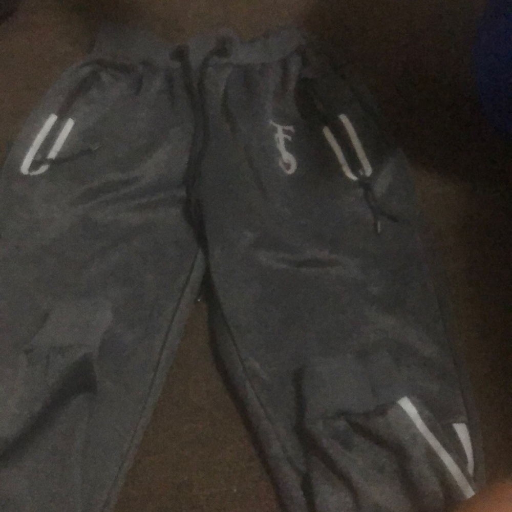 Grey sweatpants